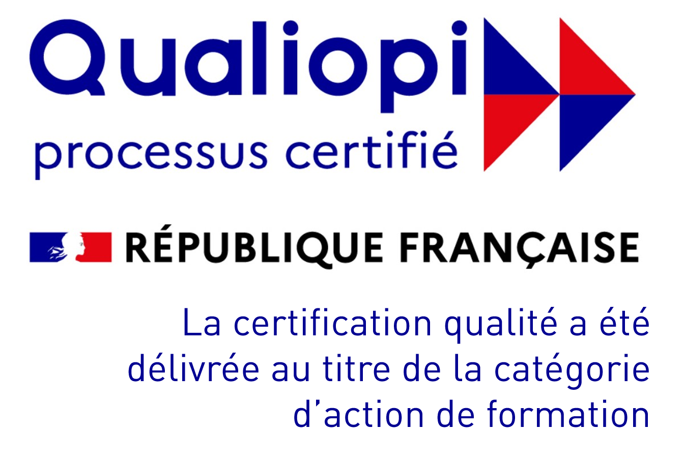 Logo Qualiopi, ECM certifié